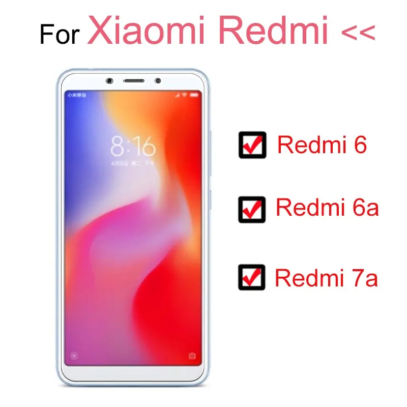 Защитное стекло для Xiao mi Red mi 6a 7a 6 закаленное стекло ksiao mi xiaom mi a6 a7 защита для экрана a 7 tremp xiaome защитная пленка