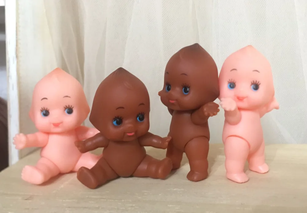 2 шт./партия кукла-ангел пластиковая для свадьбы 5 см стоящая ползания молитвенная