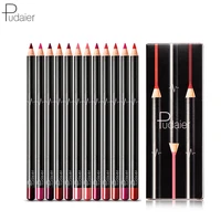 pudaier 12pcsset 12colors lipliner set lip pencil waterproof long lasting nude lip liner beauty cosmetic for lips shape makeup