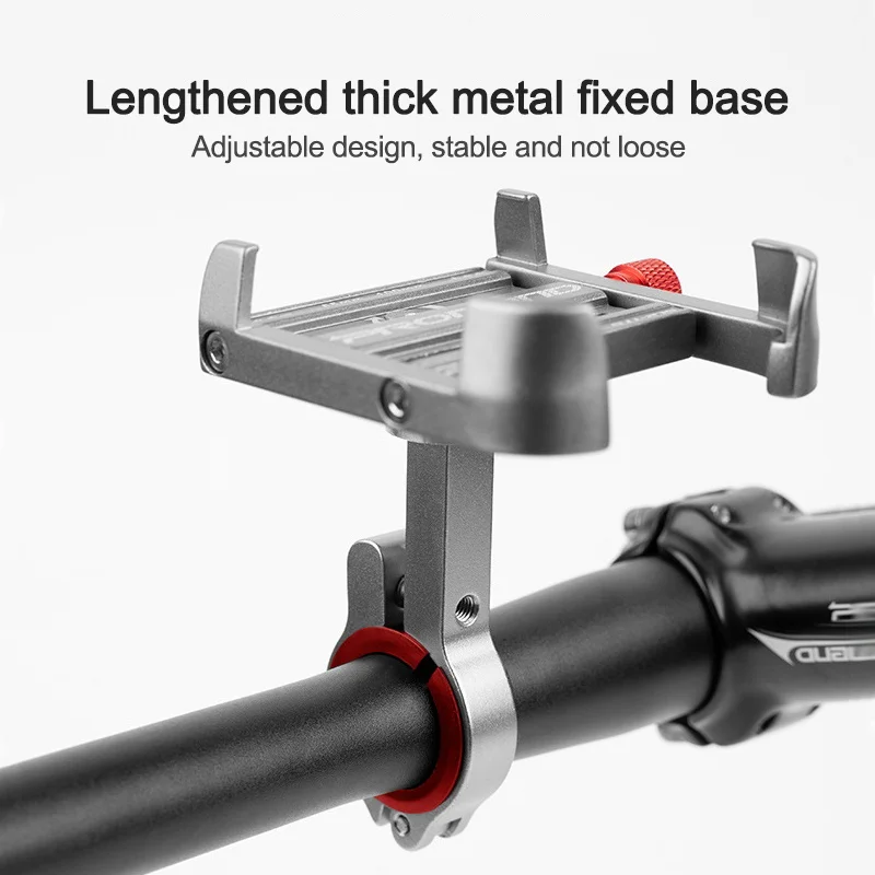 

Aluminum Bike Mobile Phone Holder Adjustable Bicycle Phone Holder MTB Phone Stand Mount Bracket for iPhone 11 Pro Xiaomi Samsung