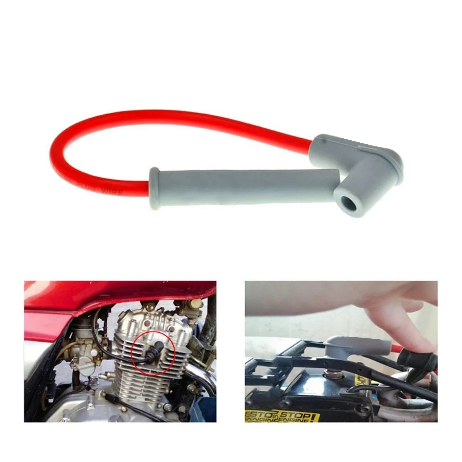 

Ignition Coil Voltage Line Spark Plug Cap for 1/5 HPI MCD ROVAN KM BAJA Losi 5ive T FG GoPed RedCat QL FID DDT RACING