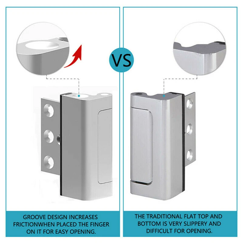 Горячая Безопасность Дверной замок из арматуры Высокая выдерживает Childproof для