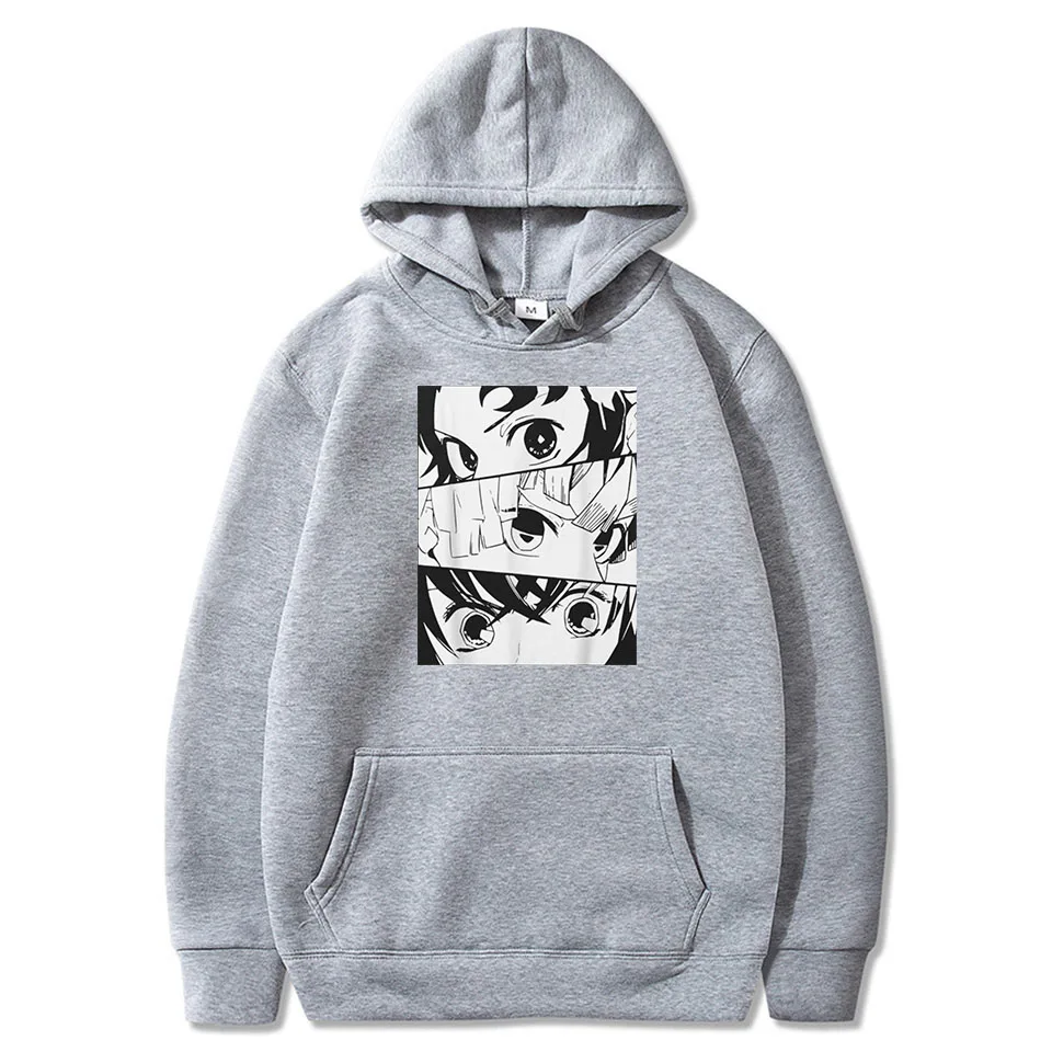 

Толстовка с капюшоном для мужчин и женщин, аниме «рассекающий демонов», хип-хоп стиль Харадзюку, пуловер Тан-худи для девочек
