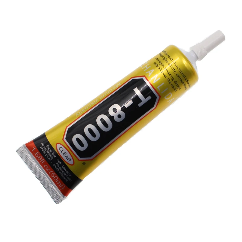 Multifunction 50ML T8000 Liquid Glue T-8000 Touch Screen Textile Wood lcd Rubber Clothes Epoxy Resin Glass Adhesive |