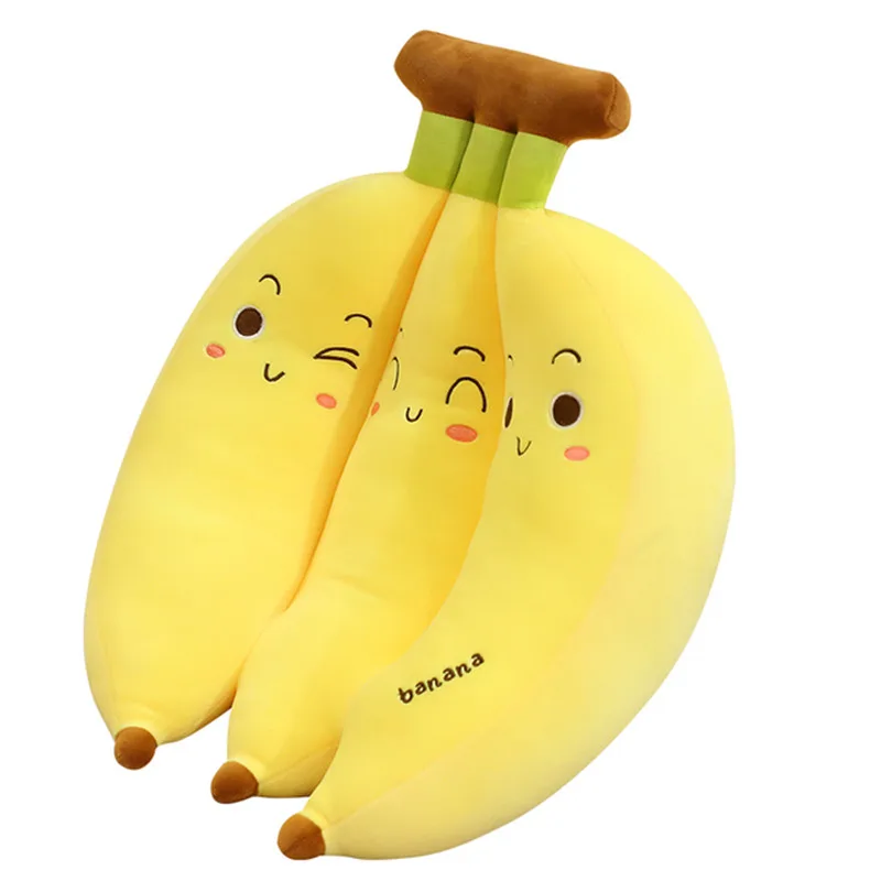 

35-70CM Cartoon Cute Banana Plush Pillow Kawaii Sofa Cushion Baby Toy Cute Plush Doll Children Fruit Toys Children Kid Gift