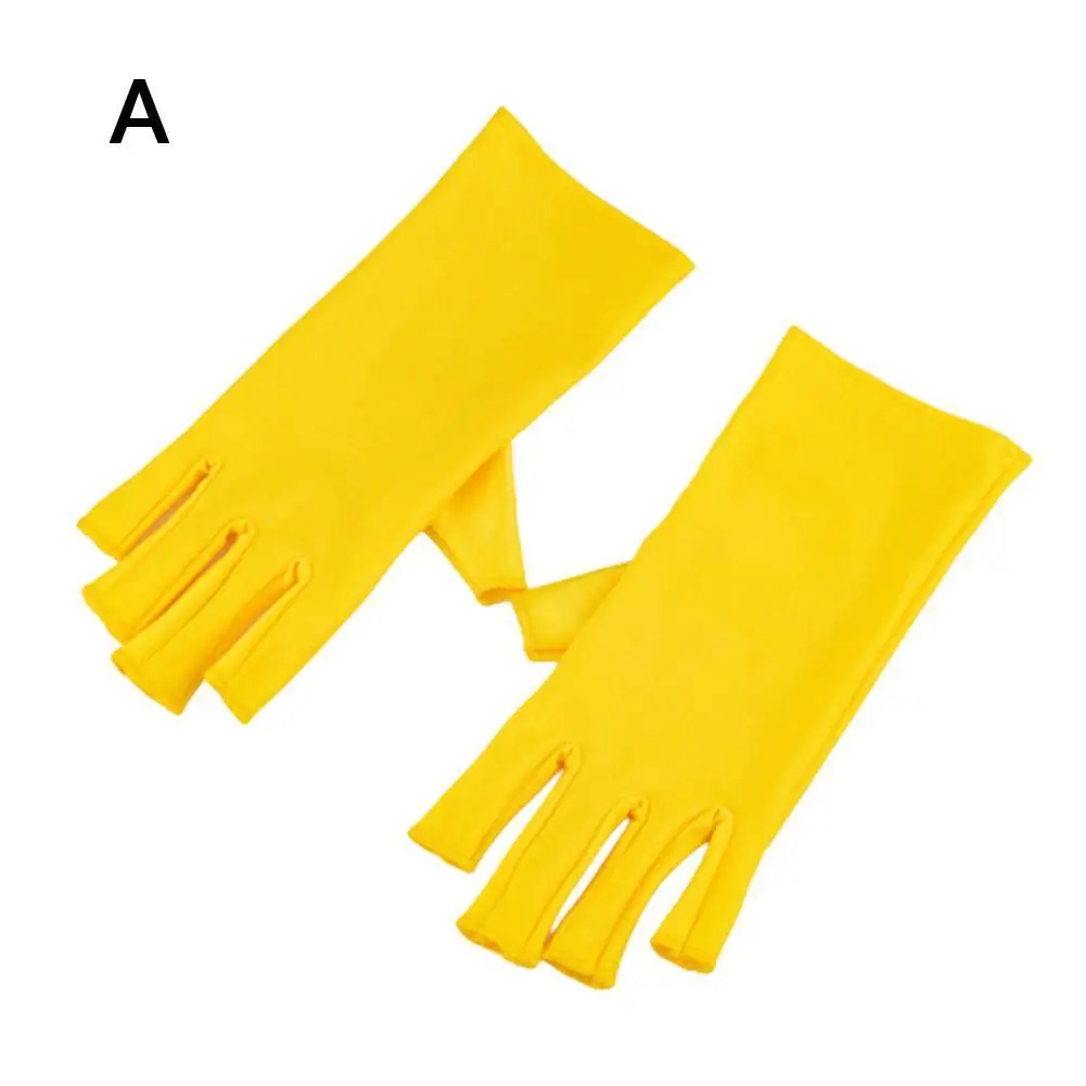 

UV Protection Gloves Nail Art UV Gel Protection Polish Anti-Ultraviolet Radiation Tips Gloves Protection Open-Toed Nail Dry G0W9