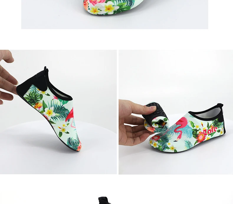 Sapatos de Água Crianças Descalço Rápido-seco Aqua Yoga Meias Meninos Meninas Flamingo Mergulho Natação Sapatos Praia Chinelos 7 Esporte e Lazer