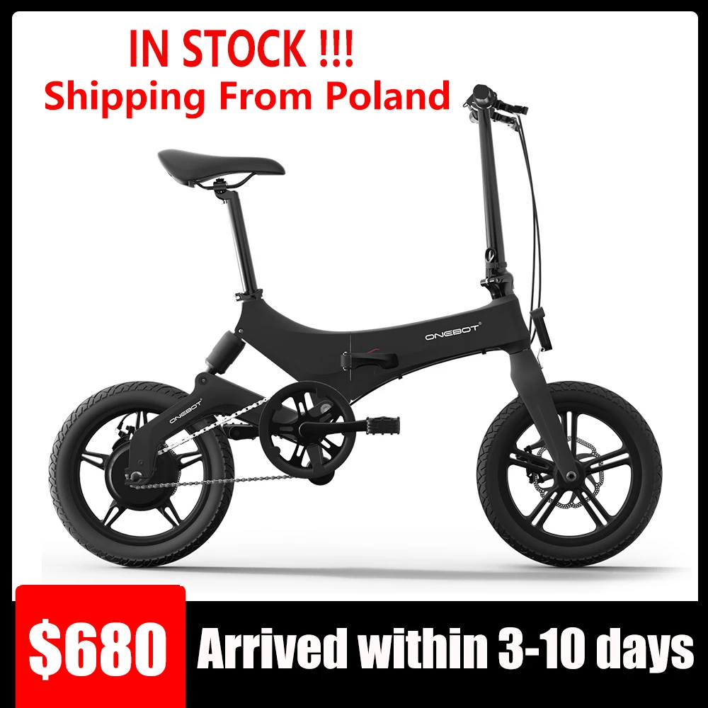 16-дюймовый складной электрический велосипед с электроприводом мопед