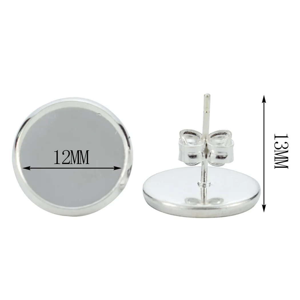 Модные цветные серьги-гвоздики с сахарным черепом кабошон для мужчин и женщин