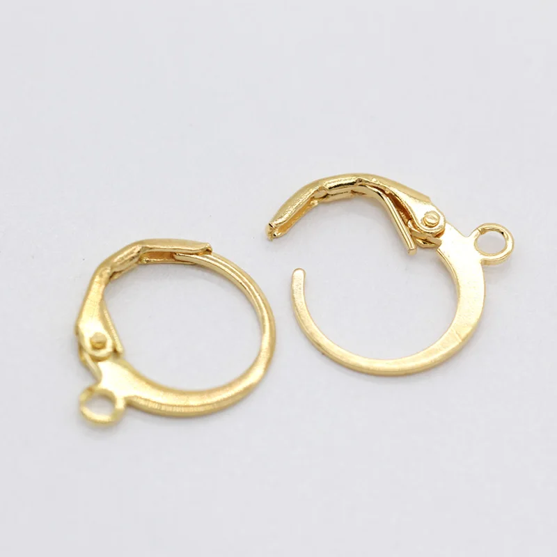 20p 12 мм круглые золотые серебряные медные поделки из бисера серьги крючки