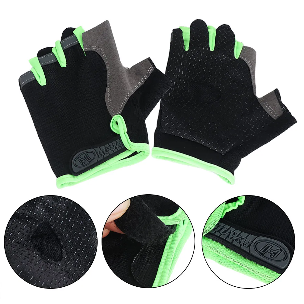 Перчатки без пальцев нескользящие спортивные перчатки велосипедные для