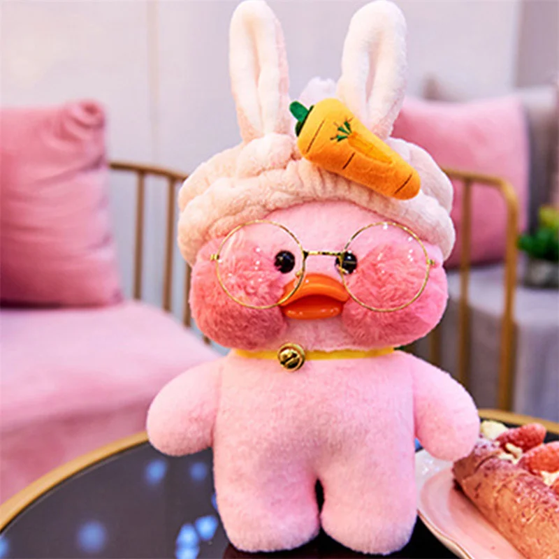 

Милая плюшевая игрушка, 30 см, утка, мягкая кукла-Зверюшка, кофейные желтые утки, креативный подарок на день рождения для девочек и детей