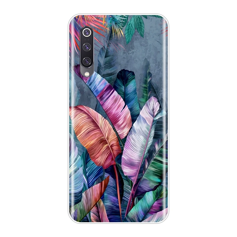 Чехол для телефона Xiaomi Mi A3 9 SE, мягкий ТПУ эстетический цветок с цветочным рисунком, красивая задняя крышка для Xiaomi Mi 9T 8 PRO, силиконовый чехол