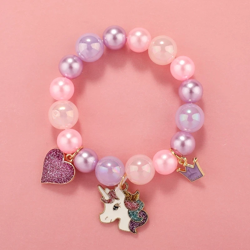 

Cute Fruit Soft Clay Beads Bracelets For Girls Snowflake Pendent Bracelet Friendship Fashion Jewelry Accessories Gift Trendy New