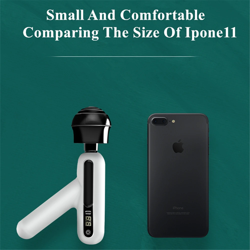 

Mini Portable USB Rechargeable Electric Multi-function Fascia Gun Deep Muscle Relaxation Massager Neck Back Membrane Machine