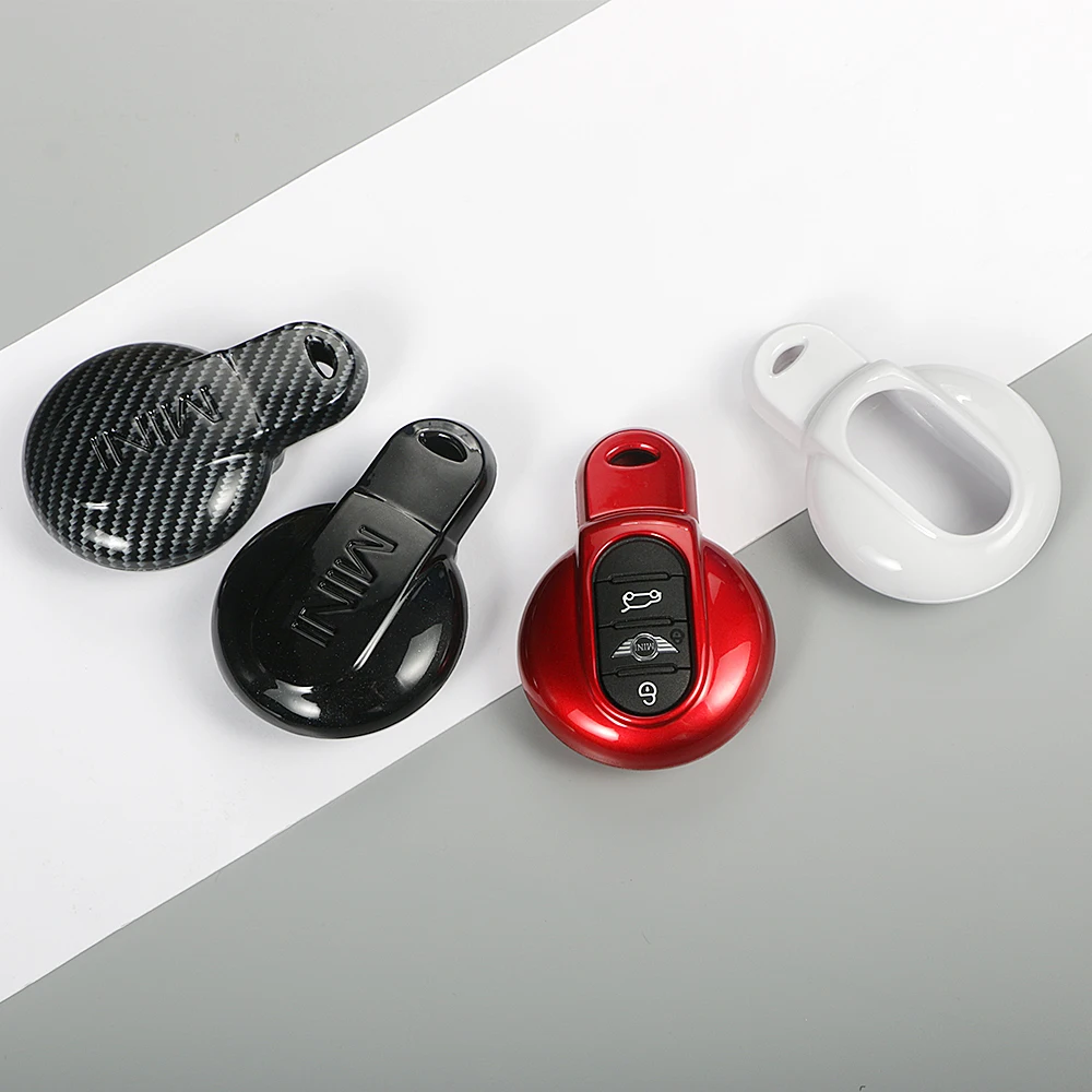 Автомобильный брелок глянцевый металлический корпус ключа защитный чехол для Mini