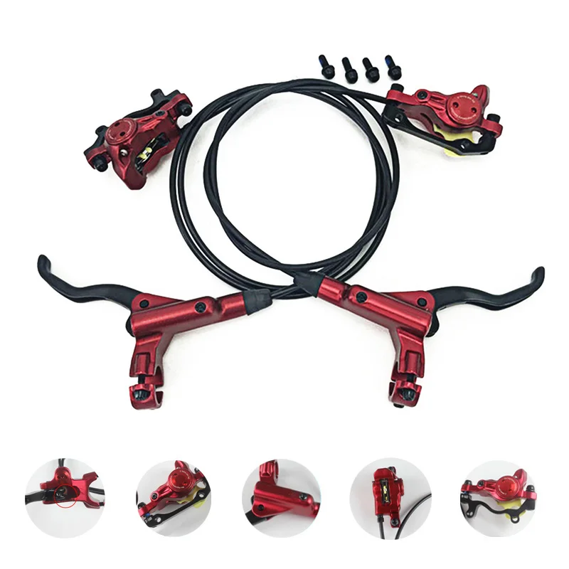 

MTB Mountain Bike Hydraulic Disc Brake levers Calipers Front Rear Set Bike Accessories