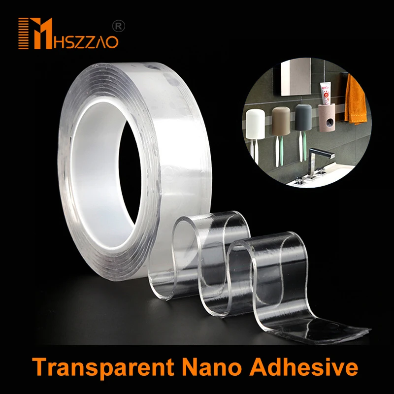 Нано лента для автомобильных наклеек многофункциональная Нескользящая липкая