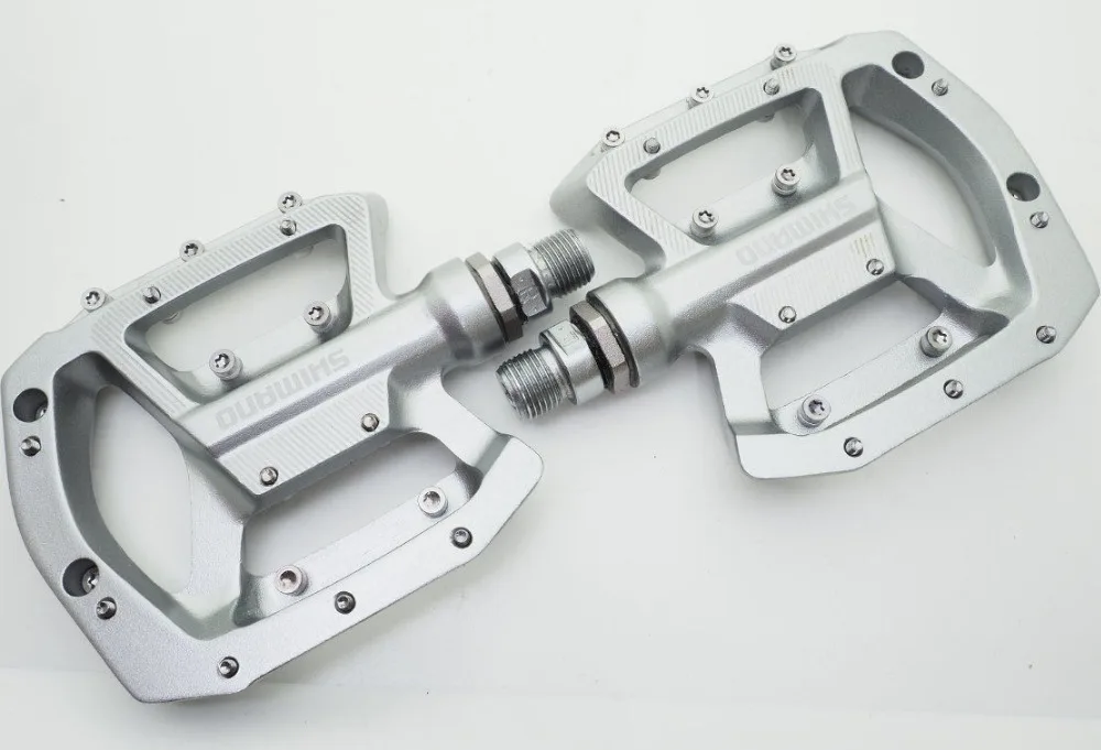 Оригинальные Shimano PD GR500 MTB плоские велосипедные педали из алюминия/сплава для