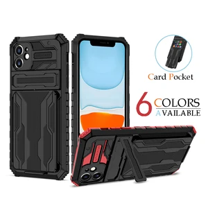 shockproof protection stand kickstand phone cover for oppo realme c11 c12 c15 c17 c20 c21y c25 phone case with card holder free global shipping