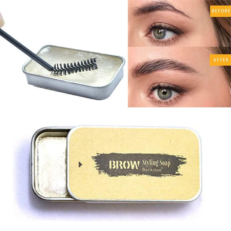 3D Пернатый бровей мыл установка гель с кисточкой Водонепроницаемый Длительное