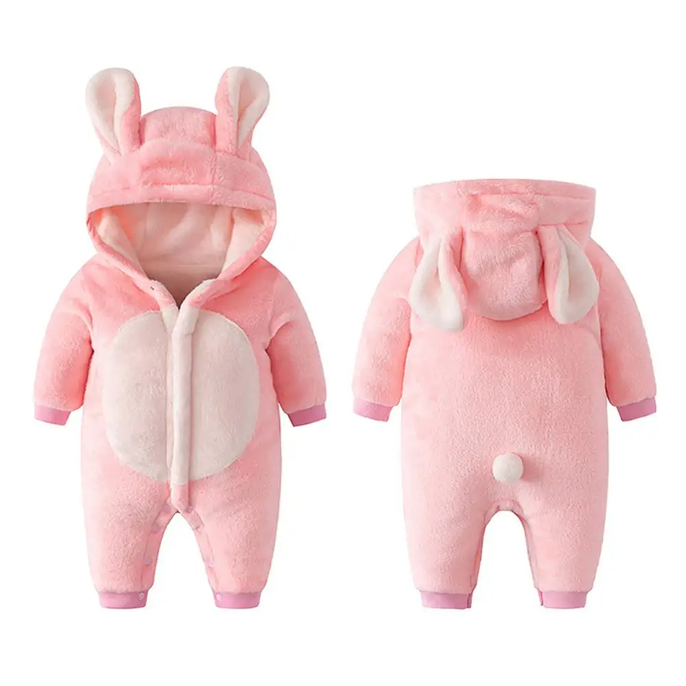 New Born Baby Clothes Winter Pasgeboren Meisje Jongen Romper Infant Boys Girls Thicken Long Sleeve Bears Bodysuit 20 | Детская одежда и