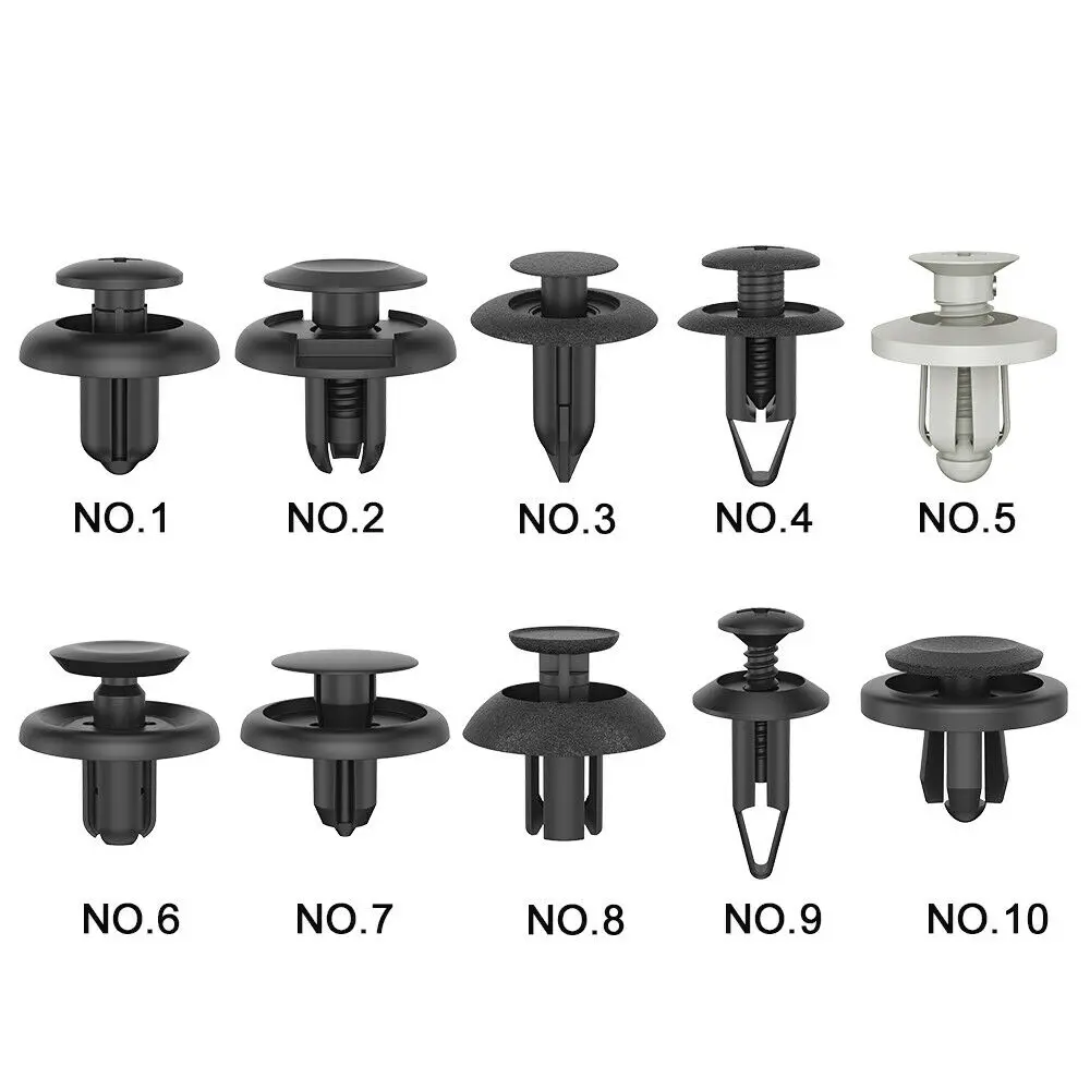 

100pcs Plastic Car Trim Clips Rivet Door Panel Retainer Fastener Mud Flaps Push Car Plastic Rivets Fasteners