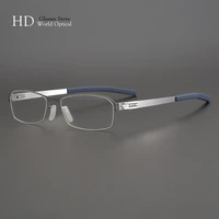 germany berlin screwless eyewear ultra light titanium square retro glasses frame men and women%e2%80%99s myopia prescription eyeglasses