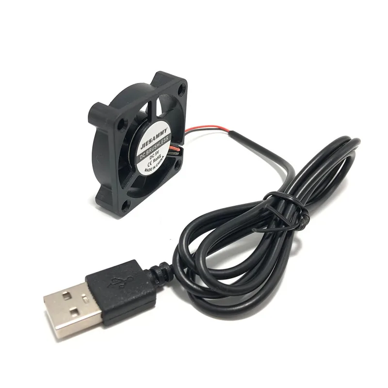 5V 2BALL USB1Meter Вентилятор 40 мм бесшумный 12 В 24 В 5 в USB втулка/2 ШАРИКОПОДШИПНИКА 40 мм x 10 мм 4 см DC бесщеточный вентилятор для 3D принтера кулер радиатор мини-вентилятор - Цвет лезвия: 5V 2BALL USB1Meter