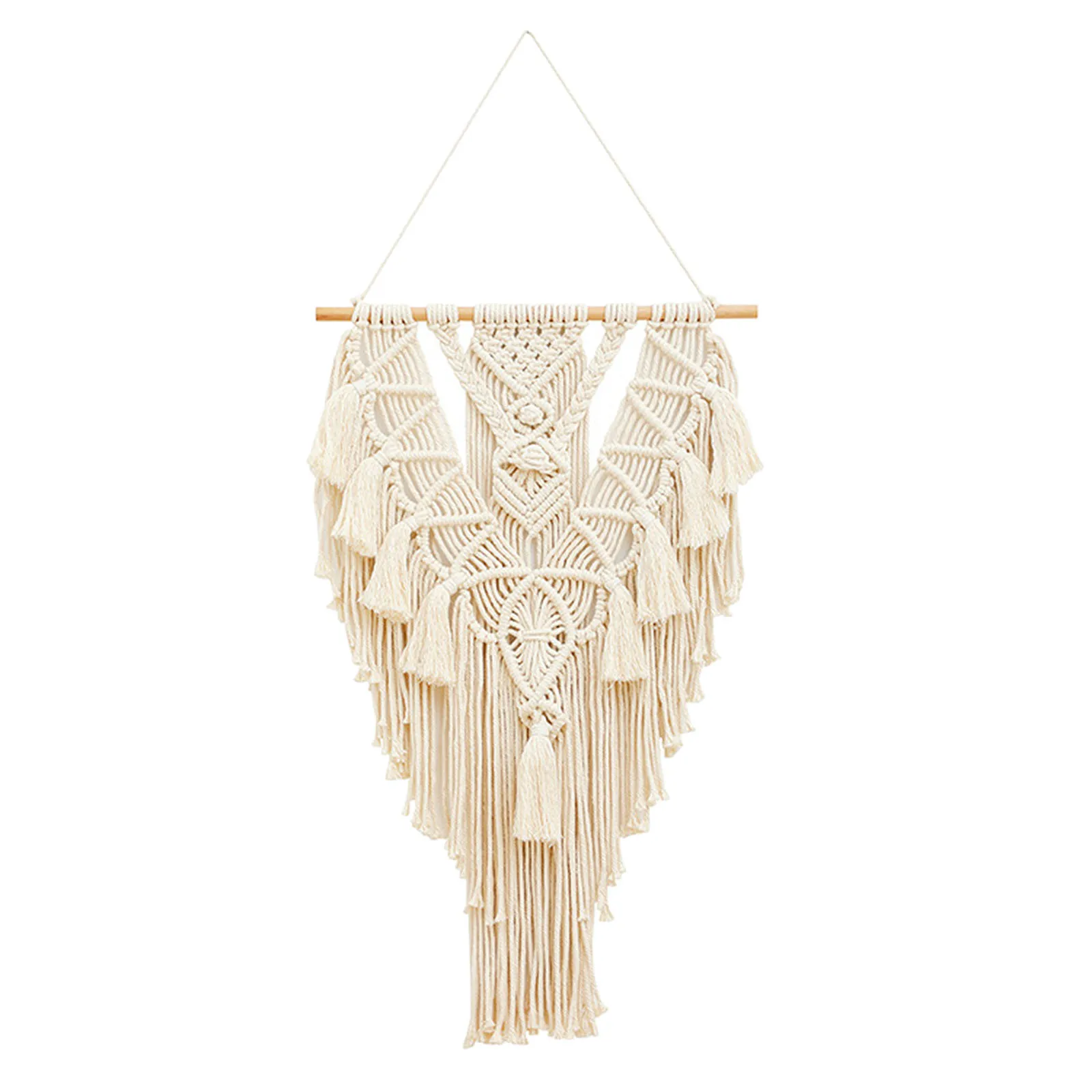 

Гобелен из макраме хлопчатобумажная Веревка плетеная кисточка богемный шикарный геометрический настенный гобелен свадебный Декор Ремесл...