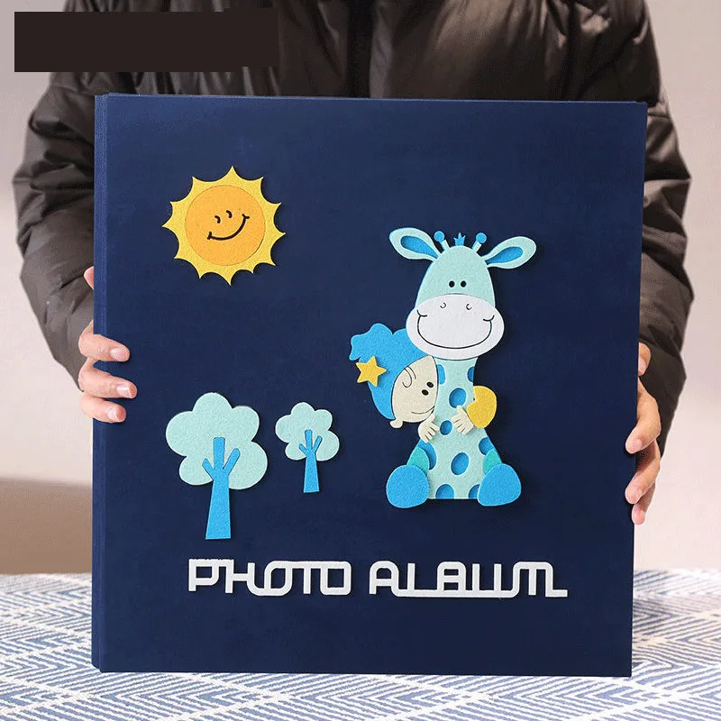 Альбом для фотографий сделай сам клейкий вместительный без клея детского