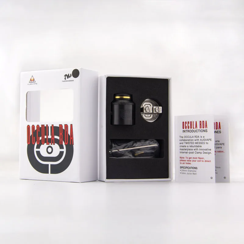 Оригинальный испаритель Augvape Occula RDA Tank атомайзер для восстановления вейпа 24 мм