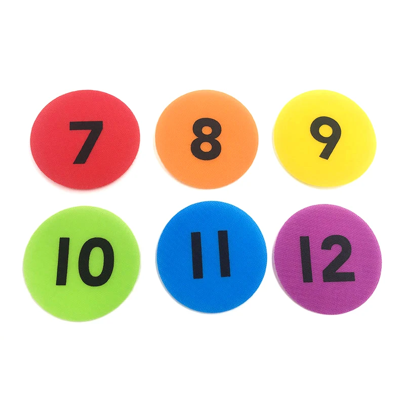 1-48 цифровой пазл образовательная цветная круглая нейлоновая липучка детская