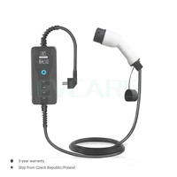 type 2 ev charger level 2 16 amp portable electric vehicle charger schuko plug 220v 240v car charging cable iec 62196 2