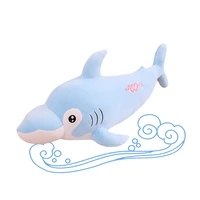 dolphin plush doll doll doll sleeping pillow girl lovely long pillow super soft doll on large bed