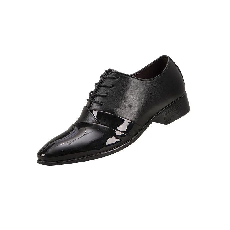 

Men's sneakers four seasons tide shoes casual leather shoes men's breathable tie men's shoe pointed business shoes