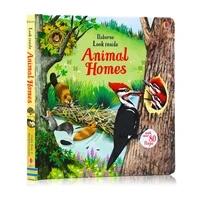 usborne look inside animal homes english 3d flap picture book for kids learning toys children reading story books