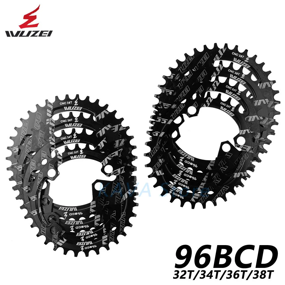 Wuzei 96BCD Круглый/Овальный 32/34/36/38T MTB горный велосипед велосипедная Звездочка для shimano ALIVIO M672 M782 M4000 M4050 GX рукоятки