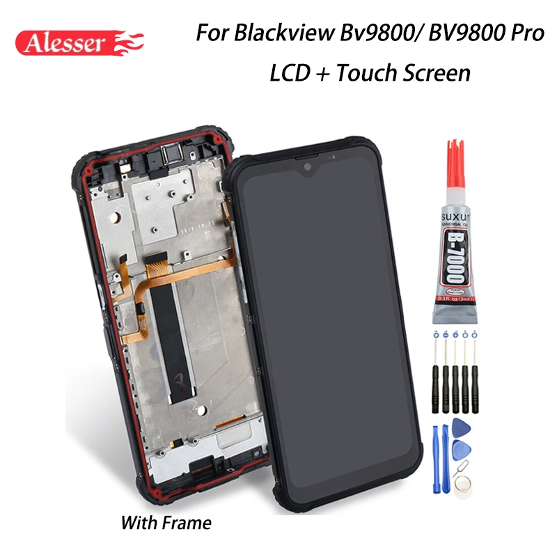 Alesser для Blackview BV9800 ЖК дисплей + сенсорный экран запасные части сборки рамы