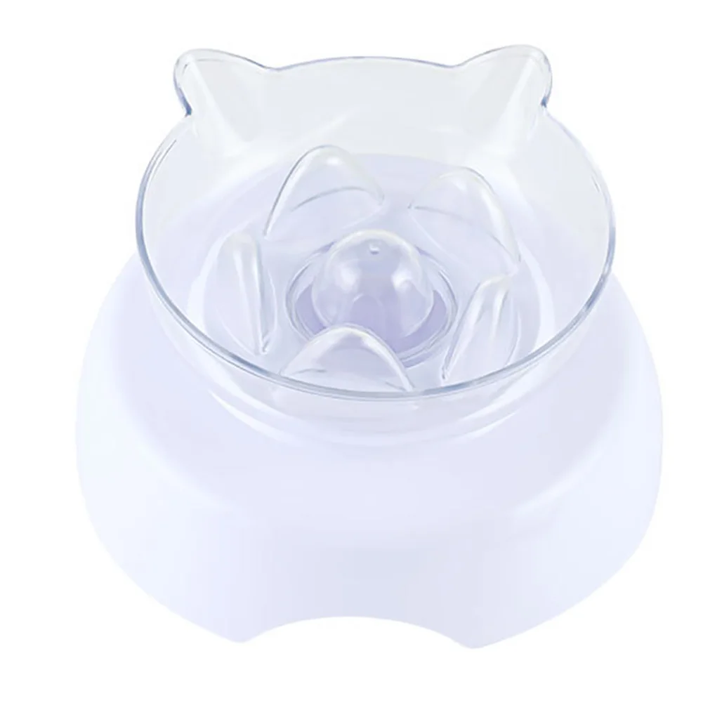 Пищевая миска для кошек прозрачная легкая в очистке антиудушная щенка котенка с