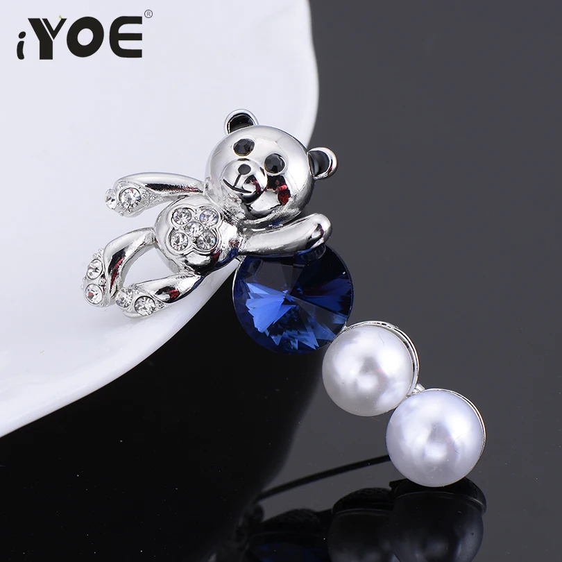 IYOE шикарные бриллиантовые булавки аксессуары для платья Модные Серебряные Броши