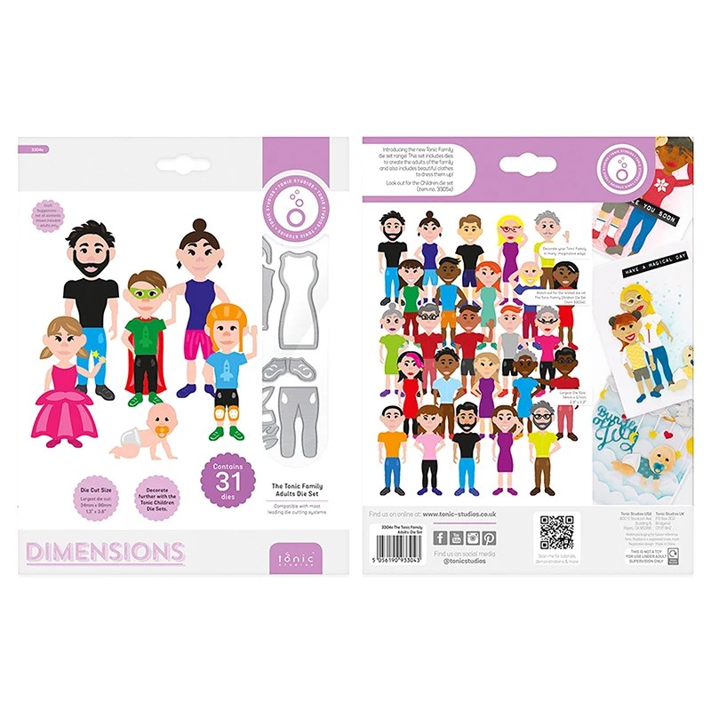 Набор головоломок для людей и одежды металлические штампы DIY скрапбукинга