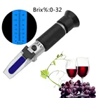 Автоматический Регулируемый тестер сладости ATC, измеритель уровня сахара в фруктах для домашнего приготовления меда, овощей, диапазон Brix 0-32%