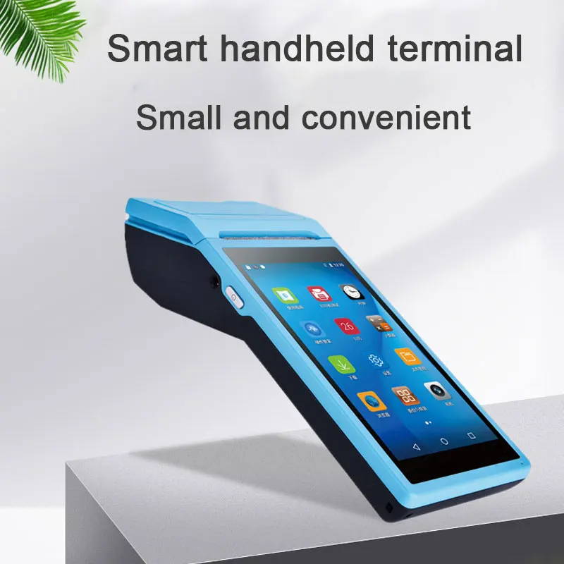 POS-терминал Android чековый принтер Ручной Bluetooth Wi-Fi 3G NFC сборщик данных портативный