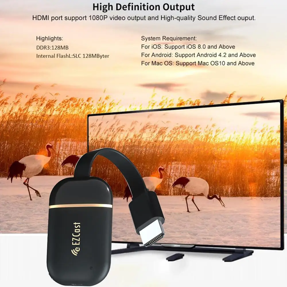 WiFi дисплей ключ 4K беспроводной HDMI 5G экран зеркальный адаптер для IOS Android TV Mac