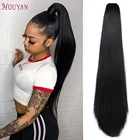 HOUYAN 24 дюйма, модные длинные композитные волосы для конского хвоста для взрослых женщин, удлиняющие заколки для волос для женщин, повязки на голову