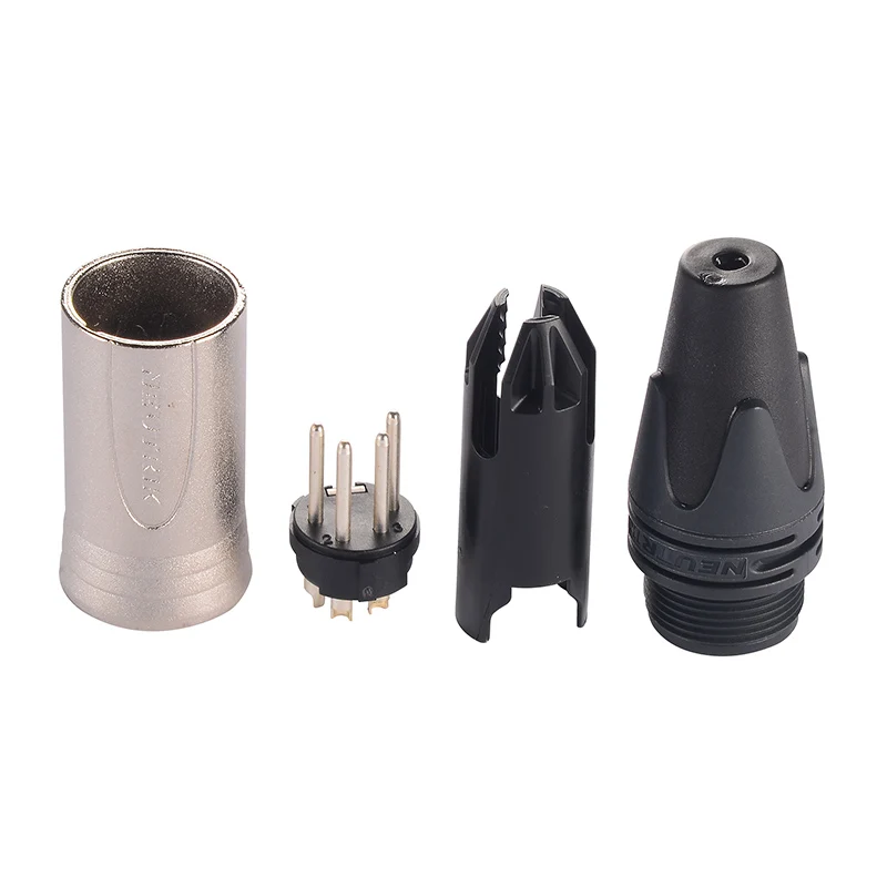 Neutrik 4-полюсный XLR Cannon Plug кабельный разъем DIY для наушников лихорадка ремонт