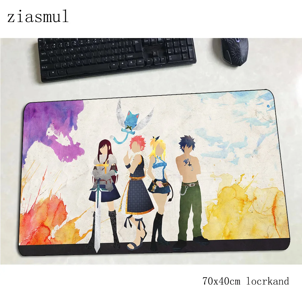 

fairy tail mousepad gamer Professional 70x40cm gaming mouse pad Beautiful notebook pc accessories laptop padmouse ergonomic mat