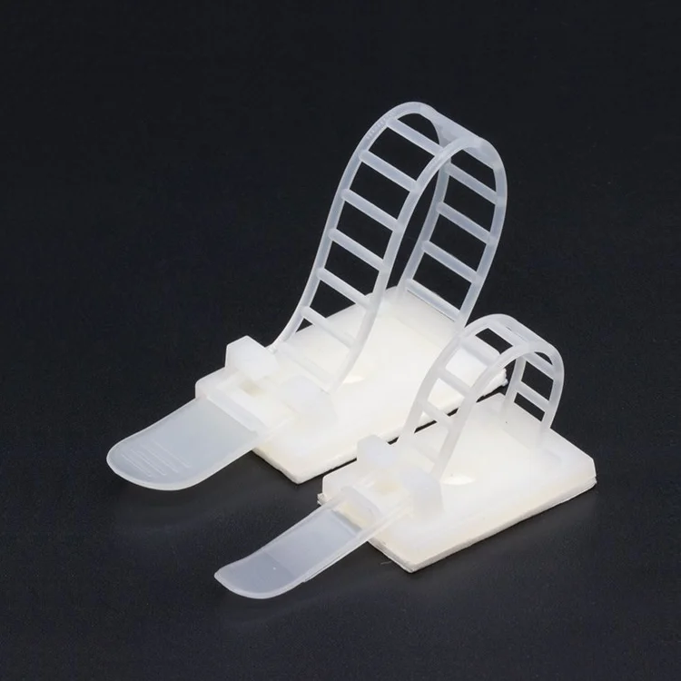 10pcs CL-1 CL-2 CL-3 Cable Clips Self Adhesive Mount Wire Clamp Line Tie Fixed Adjustable Fasten Organizer Holder White Black - купить по