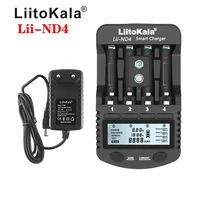 nimh cd charger aa aaa charger lcd display and test battery capacity for 1 2 v aa aaa and 9v batteries lii nd4